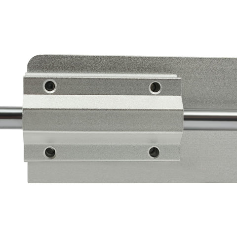 Close-up of DC 24V Beefy Reciprocating Cycle Linear Motor With Telescopic Actuator showing installation holes and telescopic rod