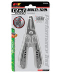 Packaging of 13-In-1 Electrician Multi-Tool for Wiring Projects with Wire Strippers, Long Nose Pliers, and Cutters, stainless steel handles
