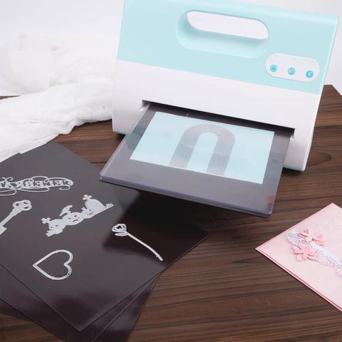 Scrapblooms Portable Electric Die Cut And Embossing Machine Kit For Automatic A4 Crepe Paper Flower Making Card Craft with metallic dies.
