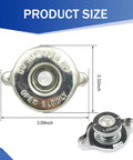 16 PSI Universal Radiator Cap With Tight Seal Waterproof and Leakproof Safety Water Tank Lid displayed with size dimensions