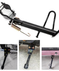 Heavy Duty Iron Kickstand With Mounting Bracket For Dirt Bikes Scooters Mopeds Mini Bikes, Built Tough Side Stand Installed