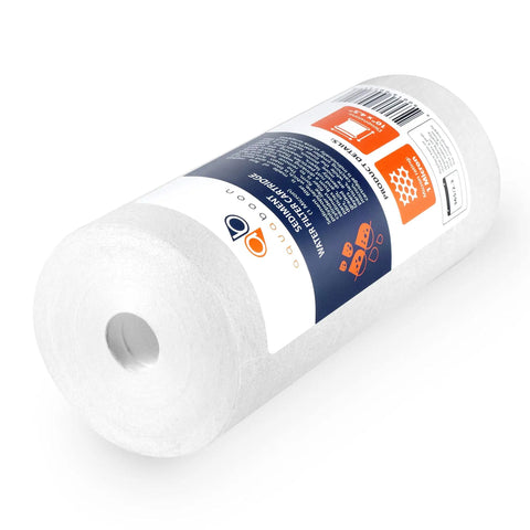 Whole House 1 Micron Water Filter Cartridge 10 x 4.5 Sediment Filtration Replacement for Well Water Compatible with DGD-5005 and AP810, 8-Pack