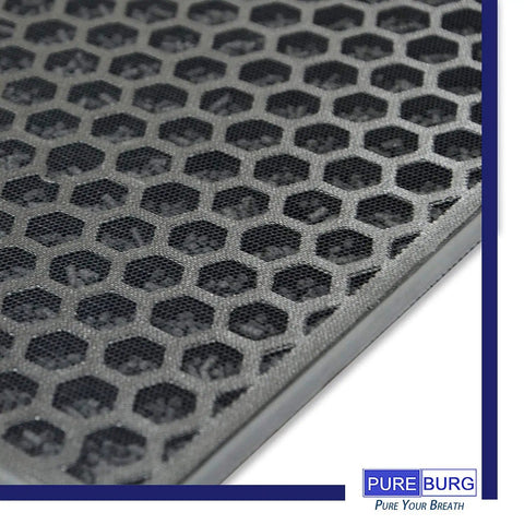 Close-up of Replacement Filter Set For RabbitAir BioGS 2.0 Ultra Quiet SPA-550A SPA-625A Air Purifiers showing honeycomb design.