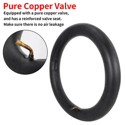 16x2.50 Tire And Inner Tube Set For Scooters Ebikes BMX And Kids Bikes 65-305 Size with copper valve and reinforced bead