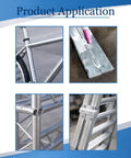 Four images showing applications of 5356 Aluminum TIG Filler Rods Pack, 25 Rods, One Sixteenth Inch By Thirteen Inch in metalwork