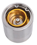 2 Pack Trailer Wheel Bearing Protector Caps Stainless Steel Hub Covers 1.98 Inch Diameter, close-up interior view