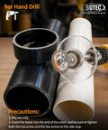 Inside Pipe Cutter Kit For PVC Pipe 2 Diamond Grit Cutting Wheels Quick Connect Shaft With Depth Scale Guide Disc And Hex Wrench Screwdriver For Pro Grade Precision In Tight Spaces, 34mm wheel on PVC pipe