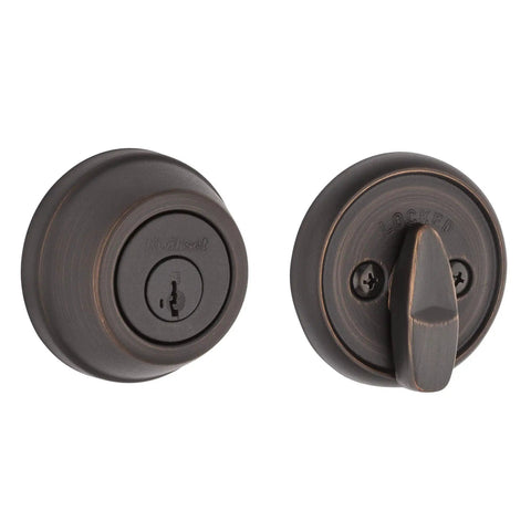 780 Deadbolt One Sided Keyed Entry With SmartKey Security In Venetian Bronze For Exterior Doors Easy Rekey Yourself photo