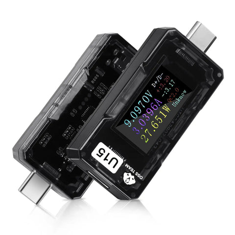 USB C Power Meter Tester With Color Screen And Real Time Voltage Current Readouts 4 To 25V 5A Monitor with PD3 QC3 protocols