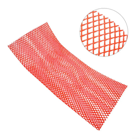 PVC Mesh Diving Tank Sleeve Anti Scratch Protective Cover For 12L Cylinders Adjustable Fit Up To 18cm Diameter Orange Mesh Detail