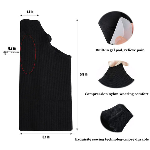 Breathable Wrist And Thumb Compression Gloves With Soft Gel Pads For Tendonitis Arthritis And Carpal Tunnel Relief For Hand And Wrist Pain