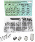 Headless Cup Point Set Screw Kit Pro Grade 304 Stainless Steel M3 M4 M5 M6 M8 Sizes 780 or 1170 Pcs Divided Storage Case
