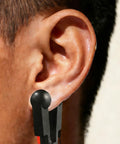 One Pair Black Rubber Ear Clip Electrode For TENS 7000 and most standard units attached to ear for therapy