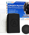 Black Epoxy Putty Stick 10.5oz 300g Two Part Repair Kit For Leaks Cracks Holes In Metal Ceramics Plastic Wood Tile Concrete