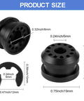 Diagram showing dimensions of Dodge Ram 4x4 Transfer Case Shifter Linkage Bushing Grommet Kit Replacement For 2002 To 2010