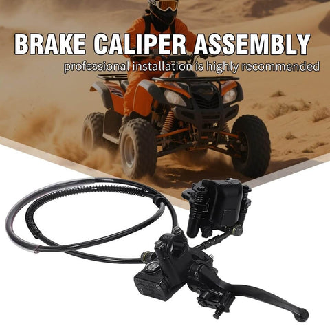 Rear Hand Hydraulic Disc Brake Caliper Assembly With Pads For Chinese ATV Quad Replacement 50cc 70cc 90cc 110cc 125cc Fits TaoTao
