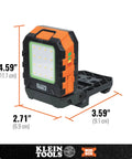 Rechargeable LED Work Light With 1000 Lumens, Magnetic Mount, 360 Degree Rotation, Kickstand, MODbox Rail System Compatible