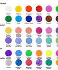 Killer Pack Of Butter Smooth Tempera Paint Sticks Serving Up 36 Fresh Washable Shades like vibrant, pastel, neon, and metallic colors.