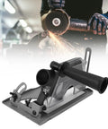 Pro Grade Angle Grinder Stand With Adjustable Bracket And Dust Collection Desktop Workshop Tool Featuring Linear Guide Rails