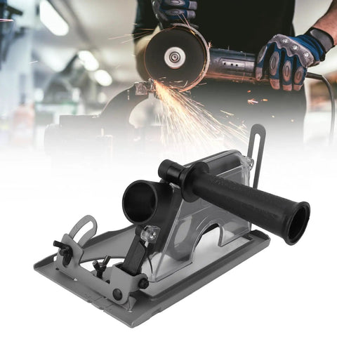 Pro Grade Angle Grinder Stand With Adjustable Bracket And Dust Collection Desktop Workshop Tool Featuring Linear Guide Rails