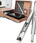 Heavy Duty Drawer Slides 53mm with Ball Bearings for Smooth Quiet Operation 120kg Load, detachable rails, 350mm length