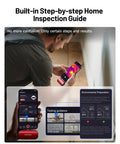 Person using TC002C Duo Thermal Camera With USB-C For iPhone iPad And Android Devices for home inspection.