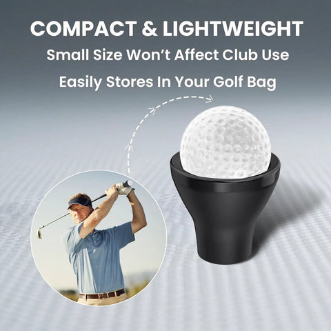 Golf Ball Retriever Suction Cup Putter Grip Tool 2 Pack with ball, compact and lightweight design