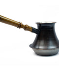 Copper Turkish Armenian Coffee Pot With Wooden Handle 27 Fl Oz 800 Ml Induction Ready Jezve Jazzve Ibrik Maker