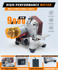 Handy Mini Belt Sander For Knife Making And Woodworking, Electric 7 Speed Knife Sharpener with high-performance motor and features