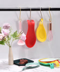 Extra Long S Shape Hanging Hooks Set Dope Matte Silver Finish Heavy Duty 120mm 4.72 Inch Carbon Steel Hangers with utensils