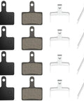 4 Pairs Disc Brake Pads Set For TRP Tektro Compatible Bikes Resin Semi Metallic Replacement Pads For Front And Rear Brakes 