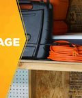 Light Duty Extension Cord Wrap Reel With Built In Handle Holds Up To 100 Feet Of 16 Gauge 3 Conductor Cord Durable H Frame Cable Organizer for garage storage