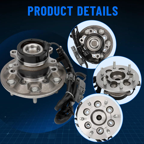 Front Right Wheel Hub and Bearing Assembly 515107 for Chevy Colorado, GMC Canyon, Isuzu I-280, I-290, I-370 2004-2008 2WD With ABS OE Replacement