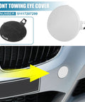 Front Bumper Tow Hook Cover For BMW 3 Series E90 E91 2009 2010 2011 2012 White Replacement Eye Hole Cover OE Number 51117207299