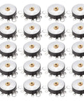 20 pack of 50K Rotary Potentiometer With Switch, Single Turn Carbon Film Variable Resistors RV12MM, for electronics projects and audio equipment