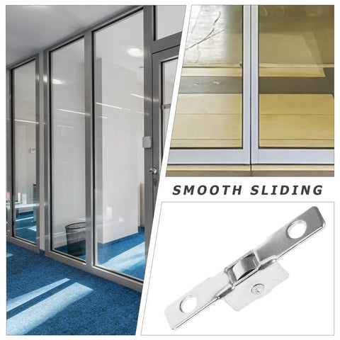 Pro Level 10 Pack Sliding Door Rollers With 10 mm Bore Bearing Kit For Window Track Guide Pulleys shown in modern interior setting.