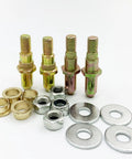 Door Hinge Pin And Bushing Pro Grade Repair Kit For GM Trucks And SUVs Including Silverado Sierra Tahoe Suburban Yukon Avalanche Heavy Duty Roller Pin Replacement 19299324 38453 showing pins, bushings, washers, and nuts