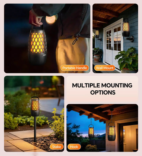 Multi Sync Bluetooth Lantern Speaker With Lights And 360 Degree Stereo Sound Auto Pairing IPX5 Waterproof options shown.