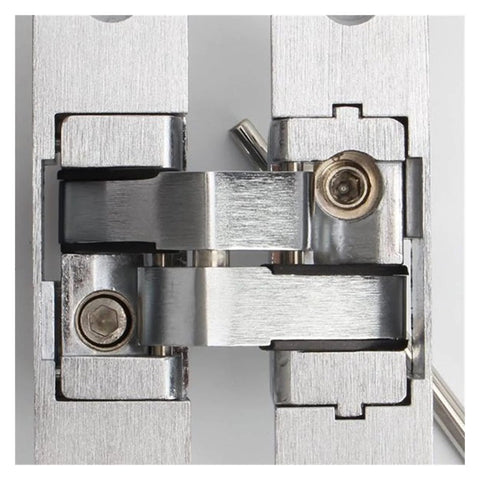 Soft Close Cabinet Door Hinges 2 Pack 180 Degree Concealed Zinc Alloy Invisible Hinges close-up, hidden mount design