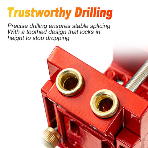 Pro Shop Adjustable Pocket Hole Jig Machined From Rugged Aluminum Alloy delivers precise drilling with adjustable locking height.