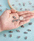Antique Silver Dragonfly Spacer Beads Pack Of 50 For Jewelry Making 10x15mm Zinc Alloy Insect Charms With 1mm Holes in hand
