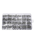 880 Pcs M2 M3 M4 M5 Stainless Steel Hex Socket Cup Head Screws And Bolts Kit in transparent organizer box opened
