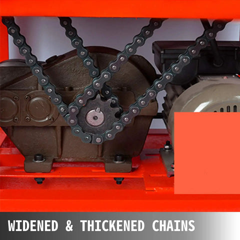 Detailed view of widened and thickened chains in Electric Pipe Bender Kit With Nine Round And Eight Square Dies 1.5KW 110V Copper Coil Motor.