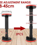 2 Pack Cabinet Jacks For Installing Cabinets Height Adjustable Support Pole showing size range 18-45 cm with 440 lb capacity