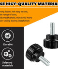 Tough As Nails M6 By 10 Millimeter Threaded Knurled Thumb Screws crafted from premium carbon steel for monitor mounts