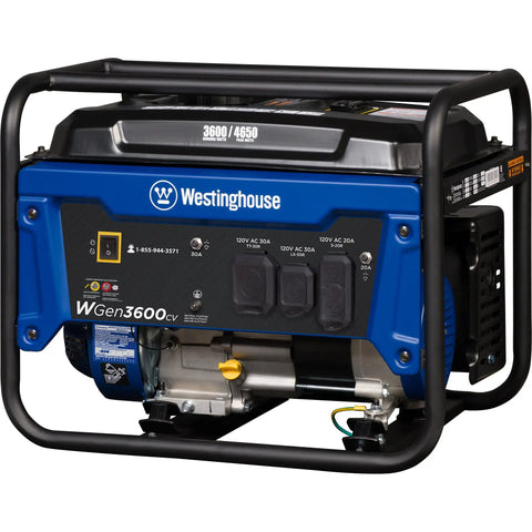 Portable Generator For On The Go Power Anywhere 3600 Running Watts 4650 Peak Watts Gas Powered RV Ready