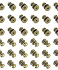 36 Pack Mini Round Knobs With An Upscale Bronze Touch Forged From Tough Zinc Alloy so Dressers Jewelry Boxes And Closets