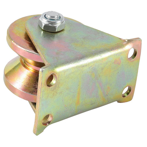 2 Inch V Groove Wheel Set For Sliding Gates, Electroplated 1045 Steel Heavy Duty Caster With V Shape Bracket, Sliding Door Roller
