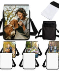 Six Pack Sublimation Bags Blanks For Sport, Shoulder, And Crossbody Bags with customizable fronts, ideal for DIY gifting.