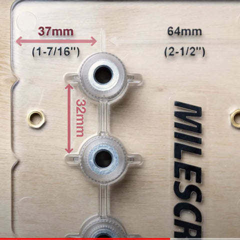 Shelf Pin Jig For Cabinets Create One Quarter Inch And Five Millimeter Shelf Holes With 32 Millimeter Spacing Detachable Fence